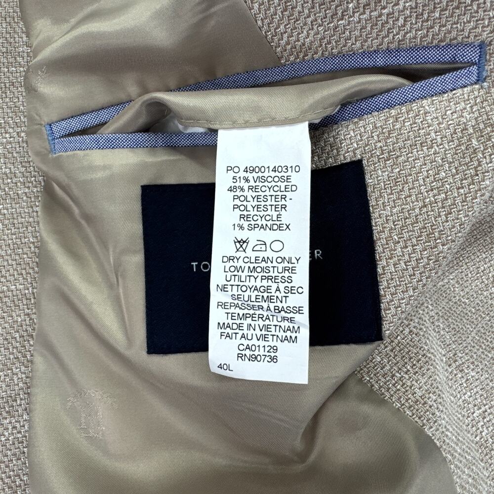 Tommy Hilfiger Mens TH Flex Gene Modern Fit Sport Coat Tan 40L - Picture 6 of 6